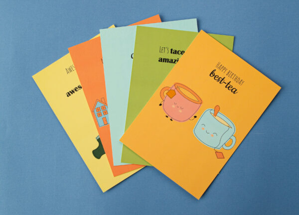 Set van 5 postkaartjes